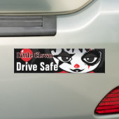 Little Clown Drive Safe Bumpersticker (Op auto)