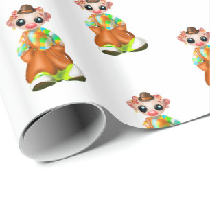 Little Clown Wrapping Paper - Circus Cadeaupapier