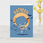 Little Comic Batman Flying Kick Kaart (Gele Bloem)