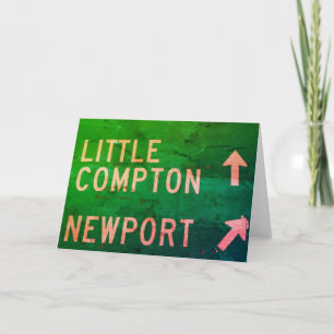 Little Compton, Newport, RI Sign Bedankkaart