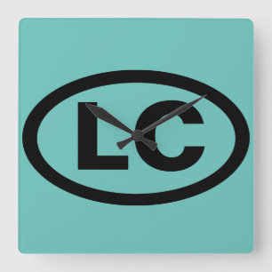 Little Compton, RI LC Vierkante Klok