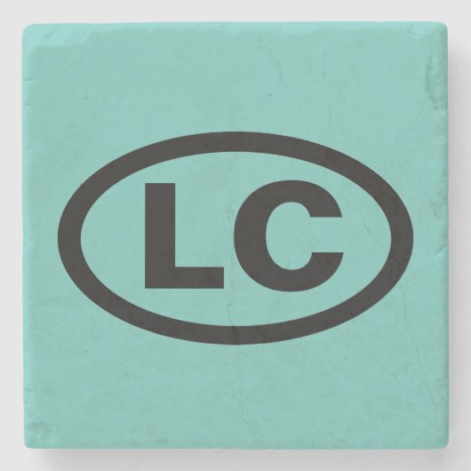 Little Compton, RI (Newport County Town) 'LC' Stenen Onderzetter (Voorkant)