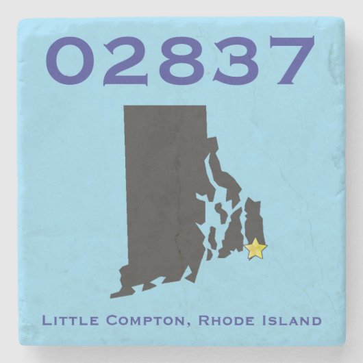 Little Compton, RI Postcode - 02837 - Sakonnet, LC Stenen Onderzetter (Voorkant)