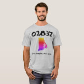 Little Compton, RI Rainbow Zip Code - 02837 T-shirt (Voorkant volledig)