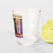 Little Compton, RI Summer Beach Cabanas Shot Glas (Rechts)