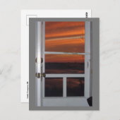 Little Comtpon, RI Sunset Briefkaart (Voorkant / Achterkant)