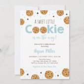 Little Cookie Blue Boy Baby shower Kaart (Voorkant)