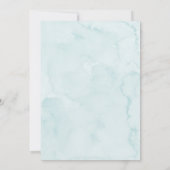 Little Cookie Blue Boy Baby shower Kaart (Achterkant)