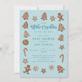 Little Cookie Boy Baby shower Kaart (Voorkant)