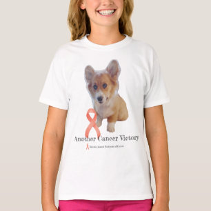 Little Corgi Endometrial Cancer Victory T-Shirt