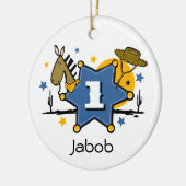 Little Cowboy 1st Birthday Keepomwille Ornament (Links)