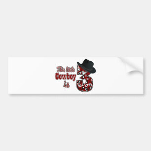 Little Cowboy 3rd Birthday Bumpersticker