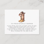 Little Cowboy | Afficher Invitation de douche Inse (Devant)