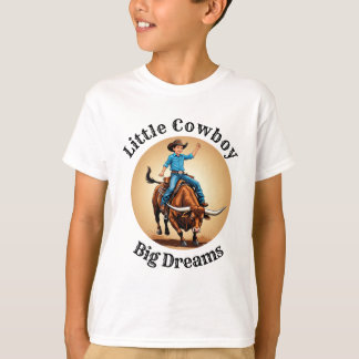 Little Cowboy Big Dreams Bull Rider T-shirt