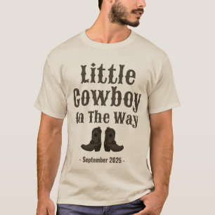 Little Cowboy Boots zwangerschapsklaarzen Baby aan T-shirt
