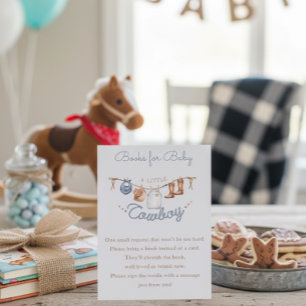 Little Cowboy Canyon Baby Shower Boekverzoek Informatiekaartje