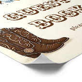 Little cowboy Gastenboek poster (Hoek)