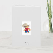 Little Cowboy Troll enfant garçon casquette Carte  (Dos)