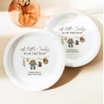 Little Cowboy, Western Wild West Rodeo Baby shower<br><div class="desc">Little Cowboy, Western Wild West Rodeo Baby shower Plaques en papier Cette jolie plaque présente une clipart peinte à la main et une typographie moderne. Cette assiette de Little Cowboy est une façon parfaite d'accentuer votre journée spéciale ! Parfait pour toutes les saisons et convient à toute douche à thème...</div>