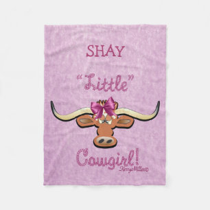 Little Cowgirl Fleece Blanket