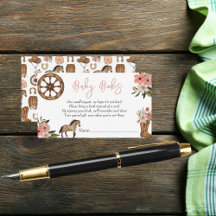 Little Cowgirl On Way Baby shower Baby Books