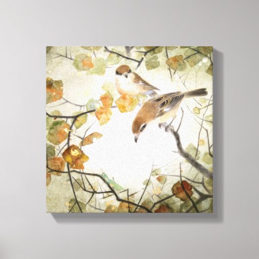 Little Creature-Bull-kopse Shrikes Canvas Afdruk (Voorkant)
