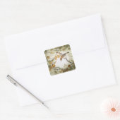 Little Creature-Bull-kopse Shrikes Vierkante Sticker (Envelop)