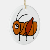 Little Cricket Keramisch Ornament (Rechts)