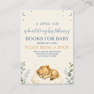 Little Cub-boeken voor baby Informatiekaartje