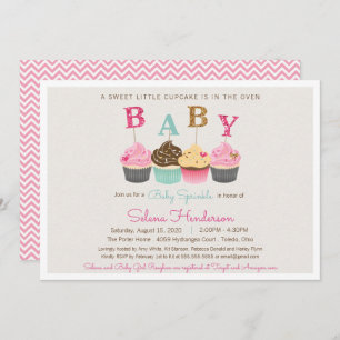 Little Cupcake Baby Sprinkle Shower Kaart
