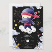 Little Custom Ninja Verjaardag Kaart (Voorkant)