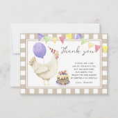 Little Cute Chick fête d'anniversaire merci (Devant)