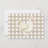 Little Cute Chick fête d'anniversaire merci (Dos)