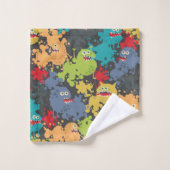 Little cute funny monsters (Gant de toilette)