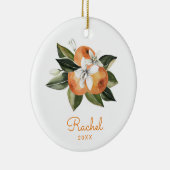 Little Cutie Baby kerstversiering Keramisch Ornament (Rechts)