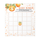 Little Cutie Baby shower Bingo Spel Kaarten Notitieblok (Voorkant)