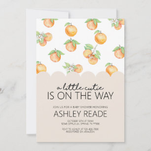 Little Cutie Baby shower Invitation Kaart