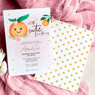 Little Cutie Baby shower Invitation Kaart