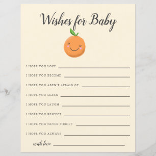 Little Cutie Baby shower Jaune Carte de voeux pour