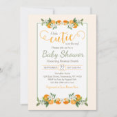 Little Cutie Baby shower Kaart (Voorkant)