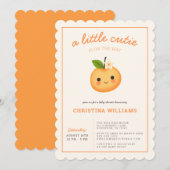 Little Cutie Baby shower Kaart (Voorkant / Achterkant)