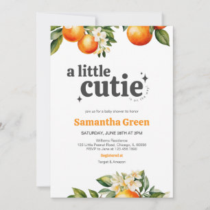 Little Cutie Baby shower Kaart