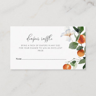 Little cutie baby shower luier loterij informatiekaartje