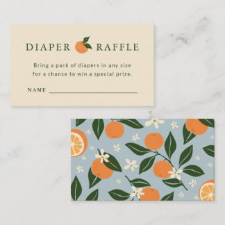 Little Cutie Baby Shower Luier Raffle Kaart