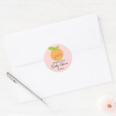Little Cutie Baby shower Ronde Sticker (Envelop)