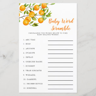Little Cutie Baby Word Scramble Game