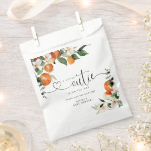 Little cutie citrus baby shower bedankzakje