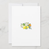 Little Cutie Citrus Baby Shower Invitation (Dos)