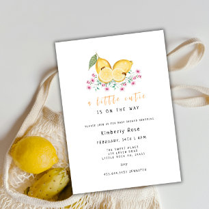 Little Cutie Citrus Baby shower Kaart
