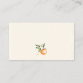Little Cutie Citrus Baby shower Registry QR-code Informatiekaartje (Achterkant)